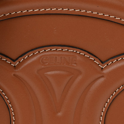 Celine Smooth Calfskin Cuir Triomphe Oval Bag Tan 6 of 11