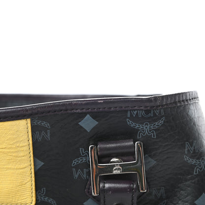 MCM Visetos Striped Munich Lion Tote Black 16 of 16