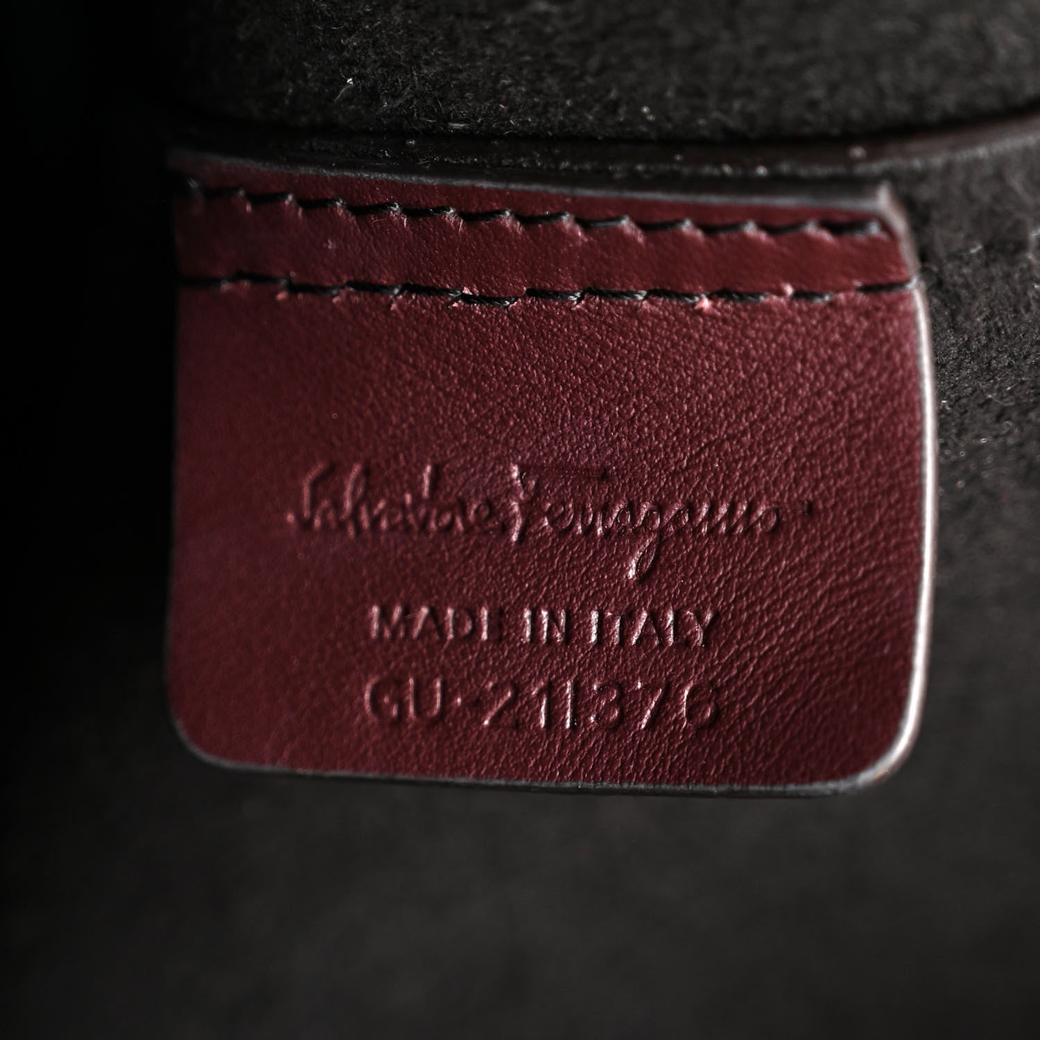 Salvatore Ferragamo Calfskin Travel Tote Burgundy 7 of 17