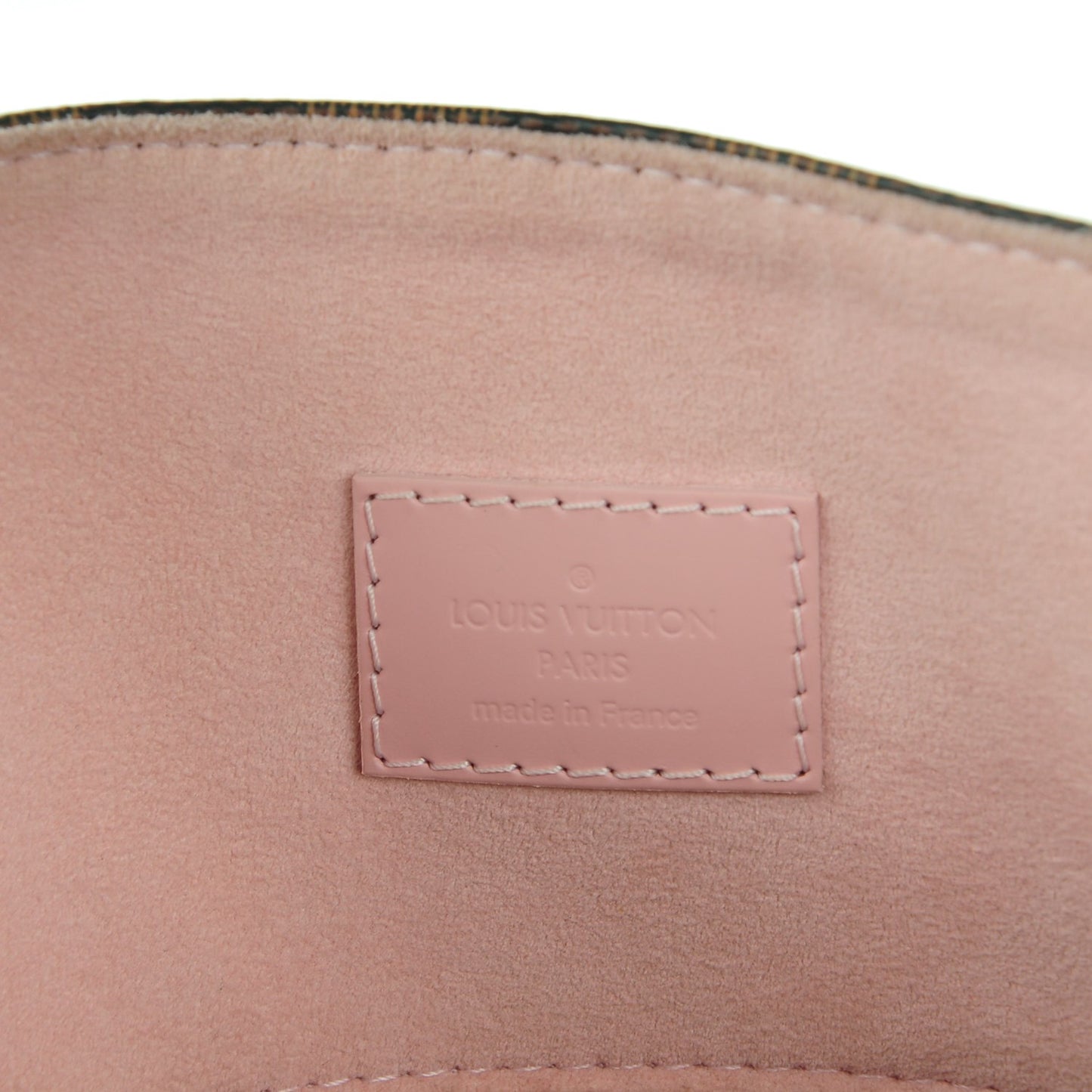 Damier Ebene Caissa Hobo Rose Ballerine