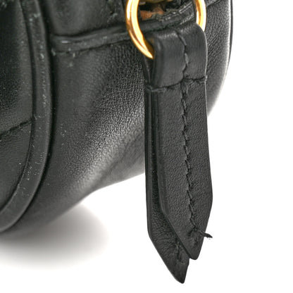 Gucci Calfskin Matelasse GG Marmont Belt Bag 85 34 Black 10 of 10