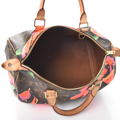Louis Vuitton Monogram Roses Speedy 30 5 of 8