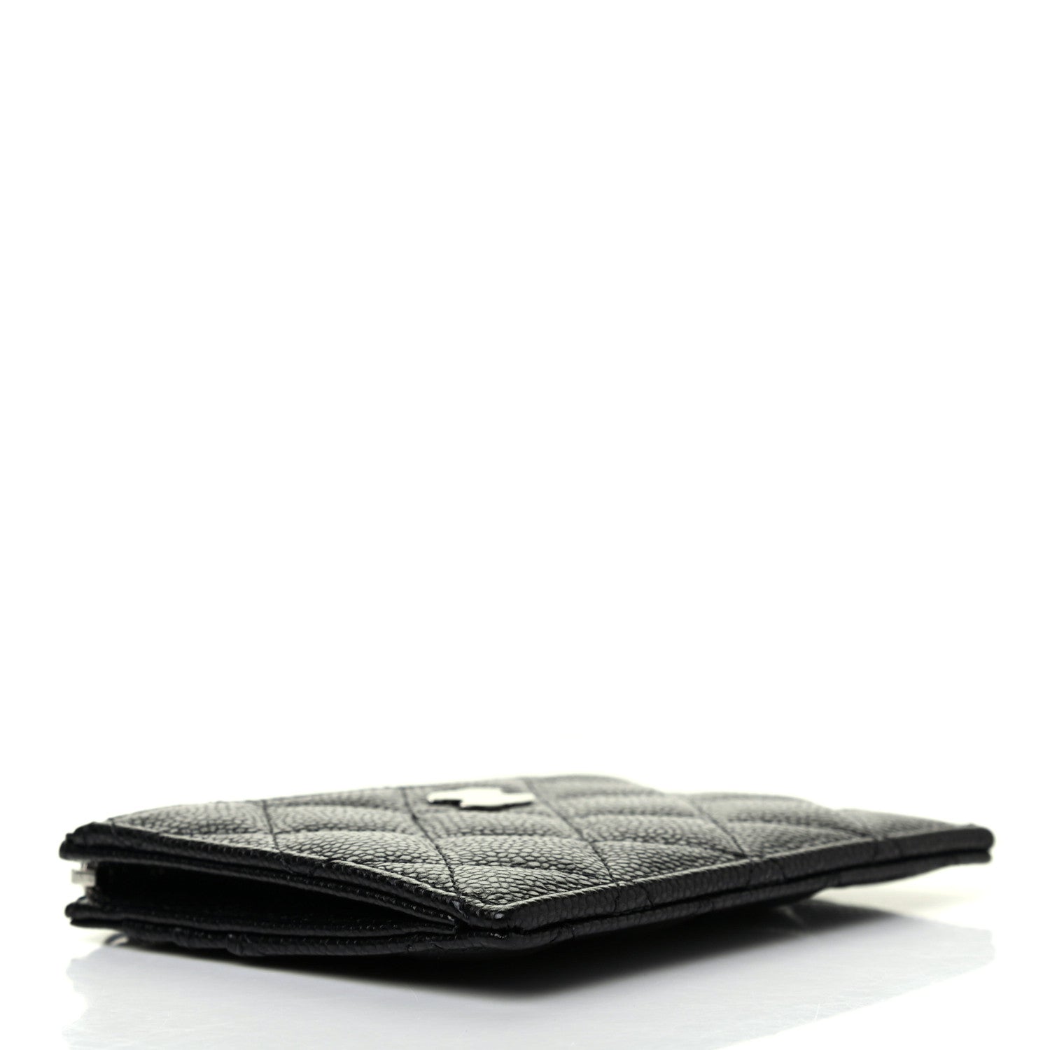 Chanel Caviar Quilted CC Zip Card Holder Black 4 of 9