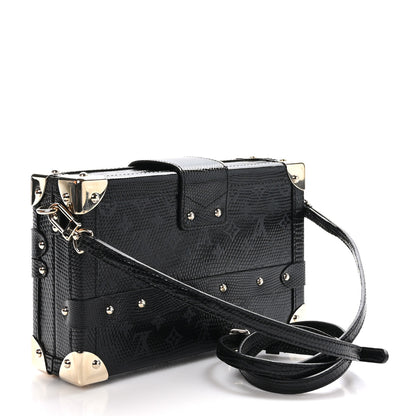 Louis Vuitton Lizard Petite Malle Black 3 of 10
