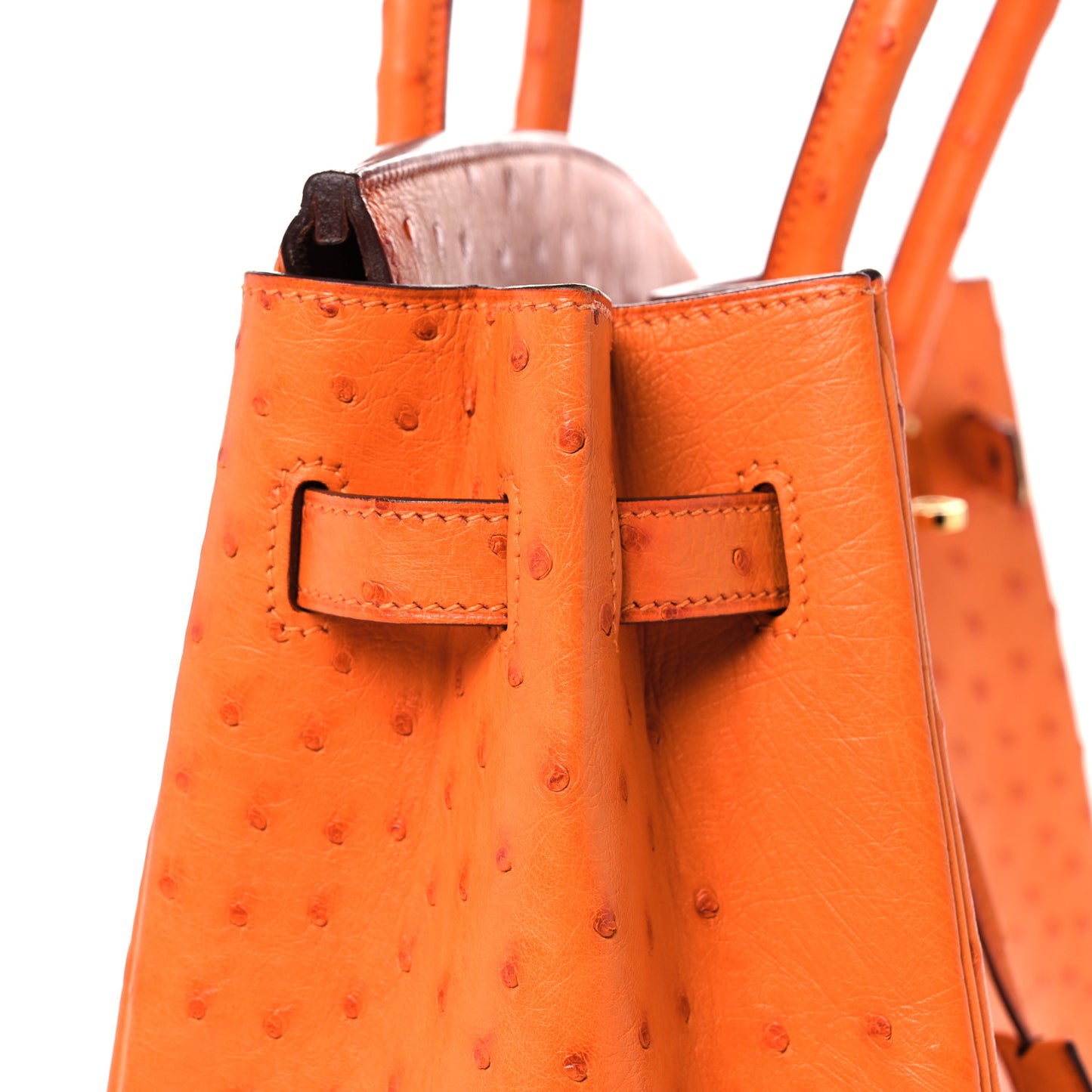 Ostrich Birkin 35 Orange