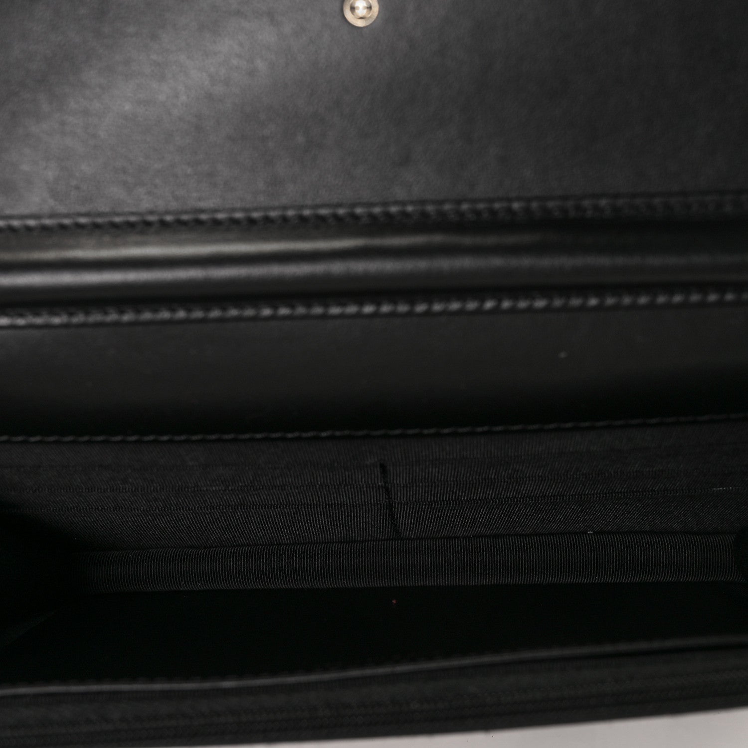 Chanel Tweed Quilted Wallet On Chain WOC Black Ecru White 5 of 9