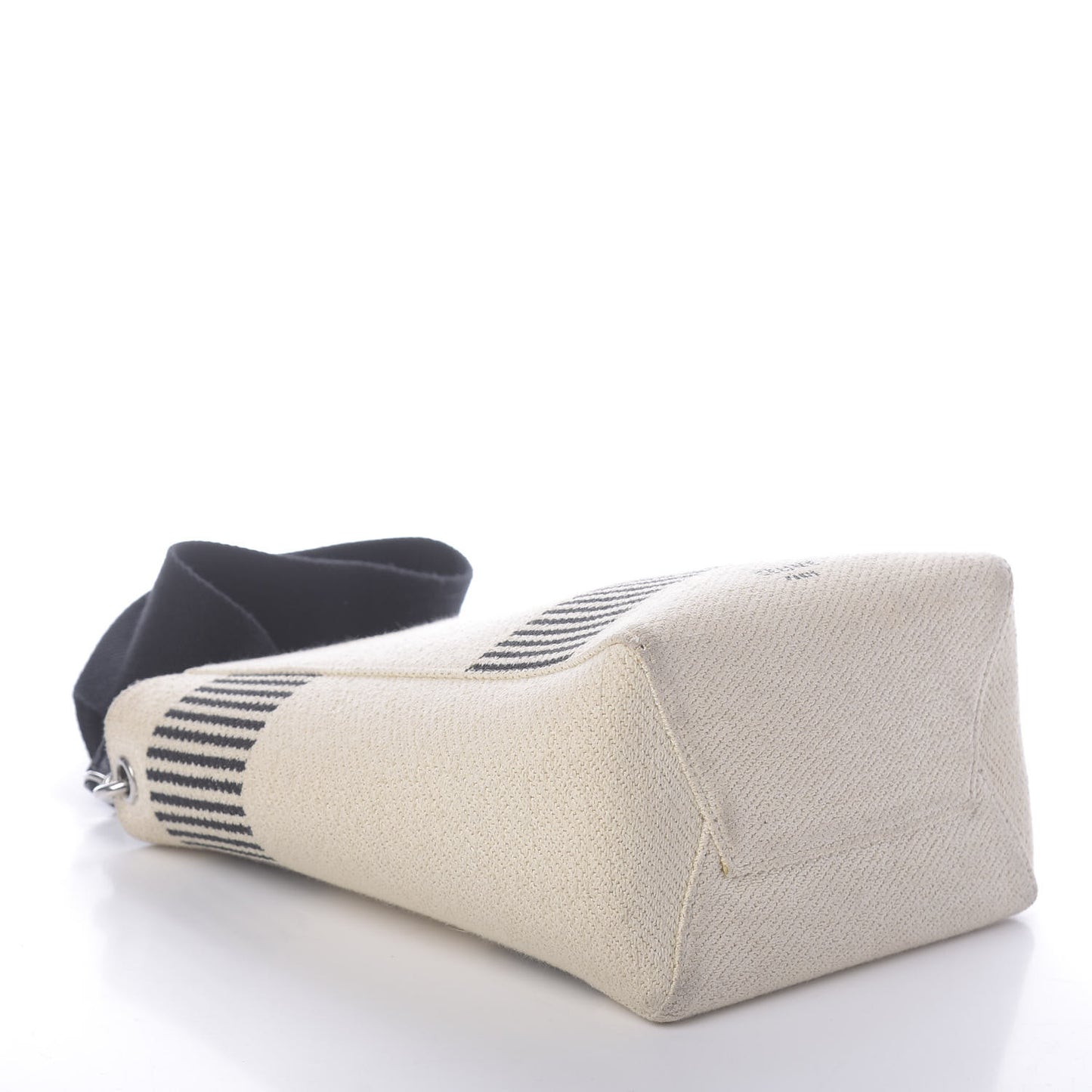 Textured Canvas Small Sangle Bucket Bag Natural
