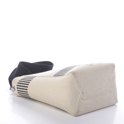 Celine Textured Canvas Small Sangle Bucket Bag Natural 4 of 9