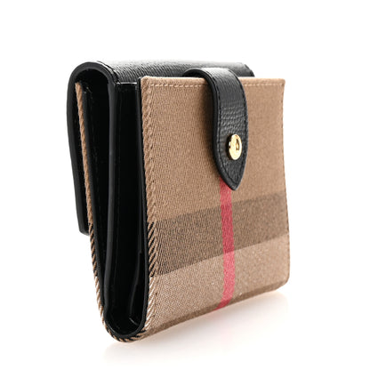Burberry House Check Luna French Wallet Black 3 of 7
