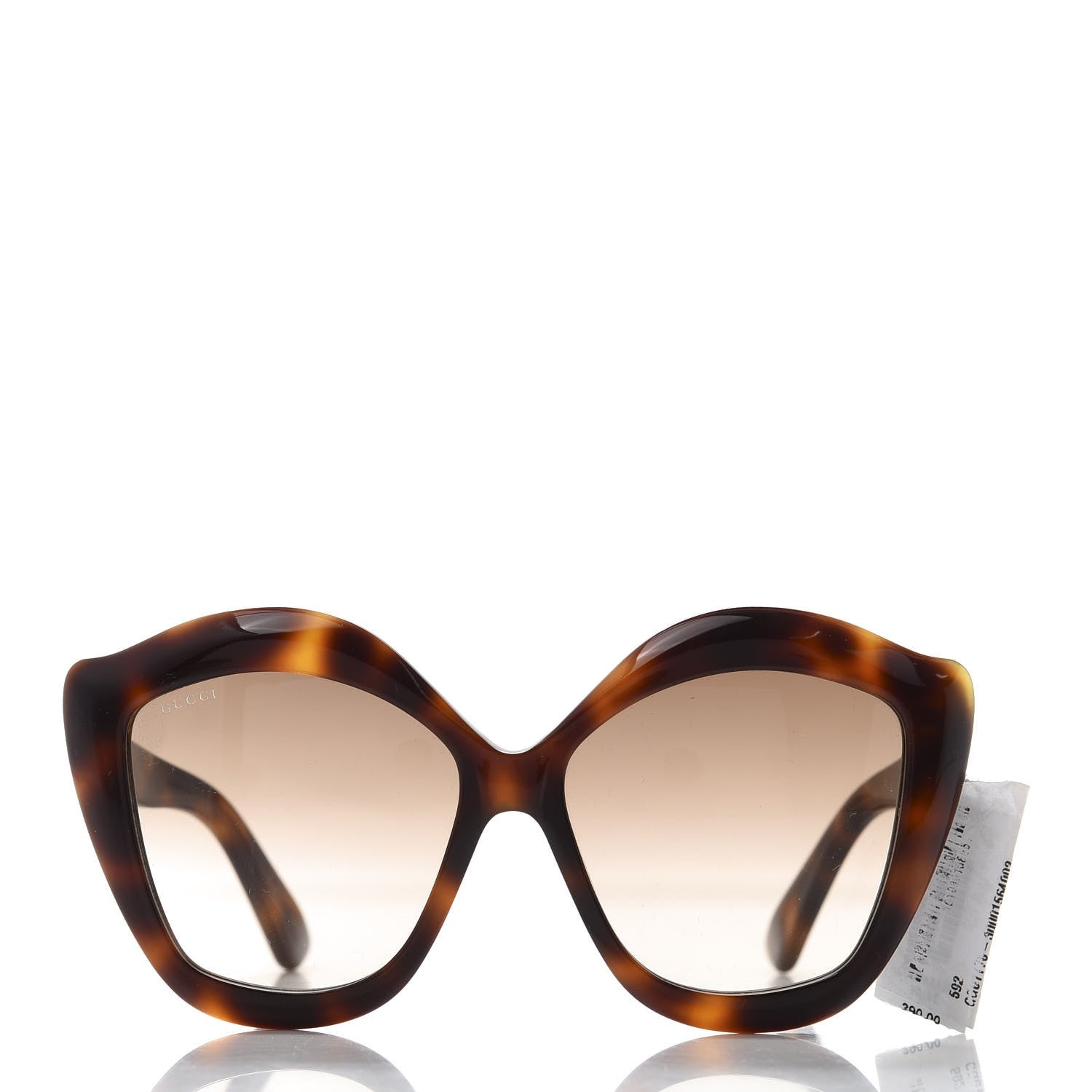 Gucci Cat Eye GG0117S Sunglasses Tortoise 2 of 9