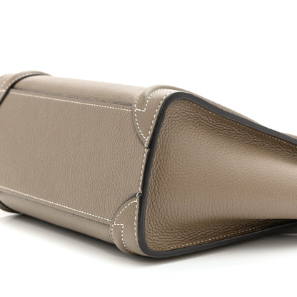 Celine Drummed Calfskin Nano Luggage Souris 11 of 11