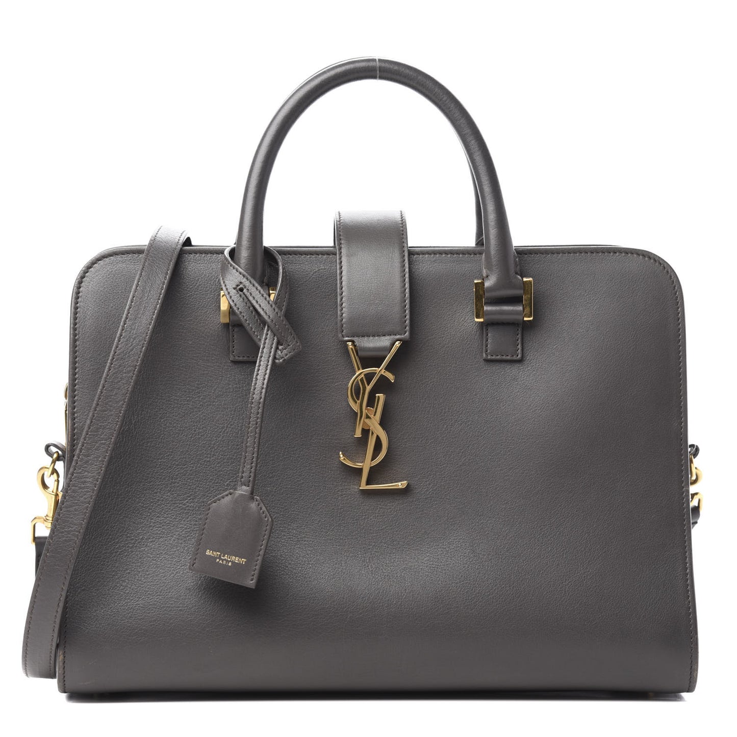 Calfskin Small Monogram Cabas Grey