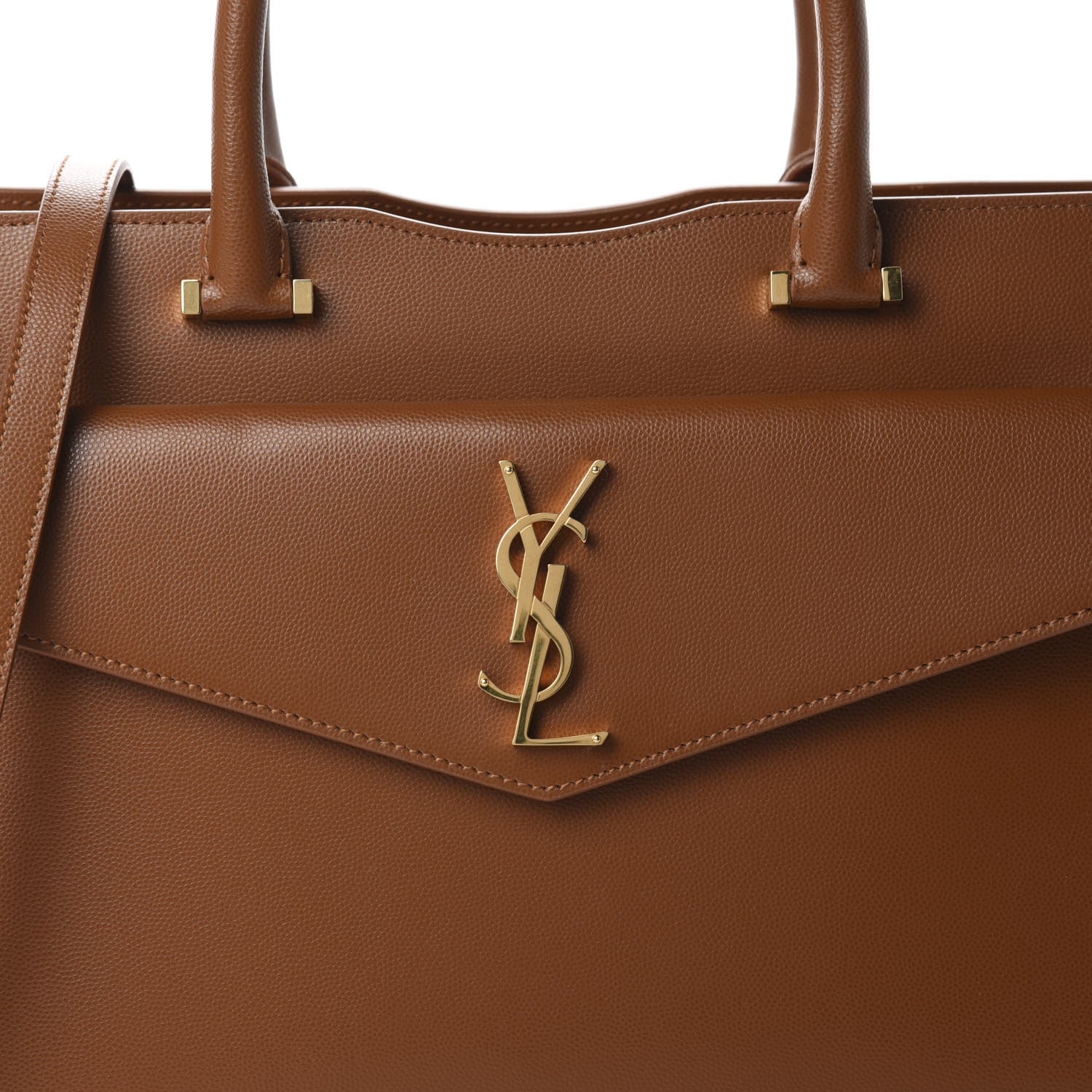 Saint Laurent Grain De Poudre Medium Uptown Tote Brick 10 of 10