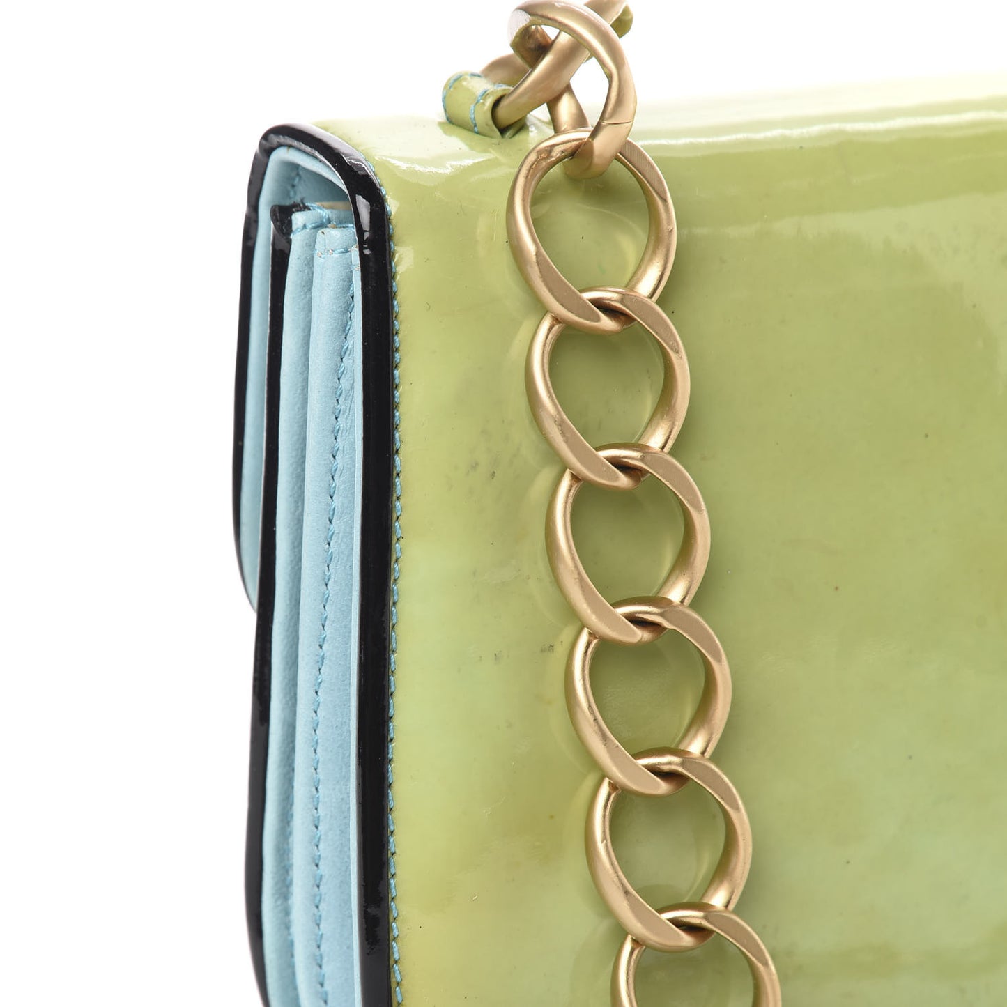 Patent Striped Mademoiselle Flap Multicolor