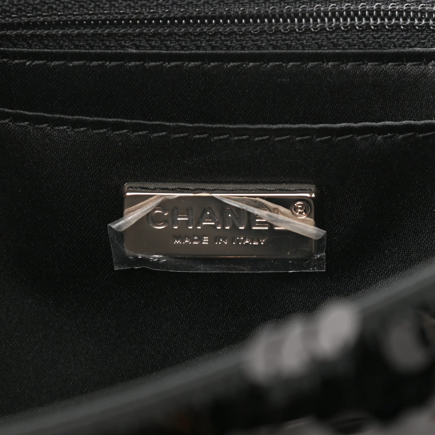 Chanel Sequin Medium Single Flap Black 6 of 10