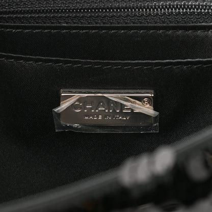 Chanel Sequin Medium Single Flap Black 6 of 10