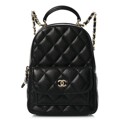 Chanel Caviar Quilted CC Mini Classic Backpack Black 1 of 13