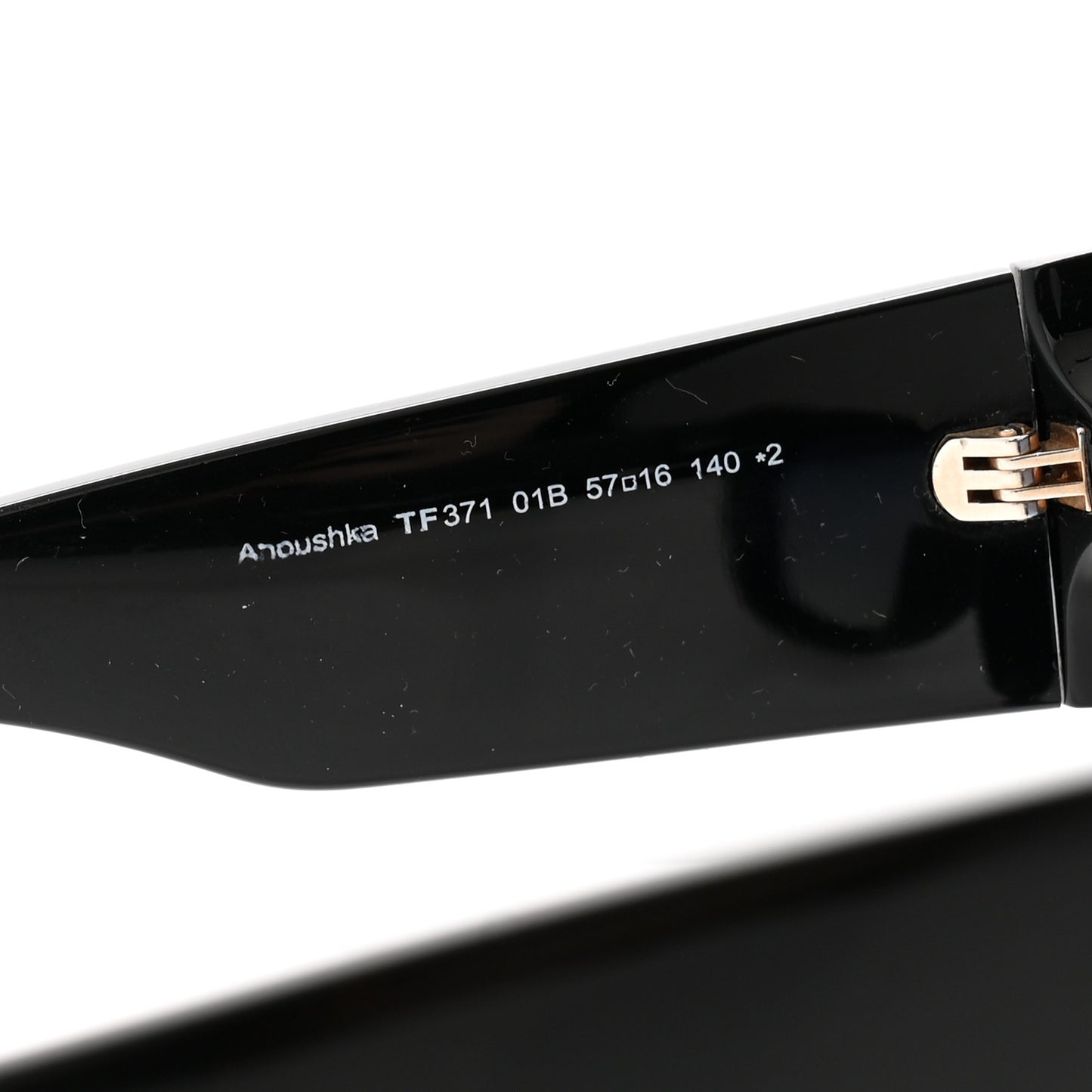 Acetate Anoushka Cat Eye Sunglasses TF371 Black