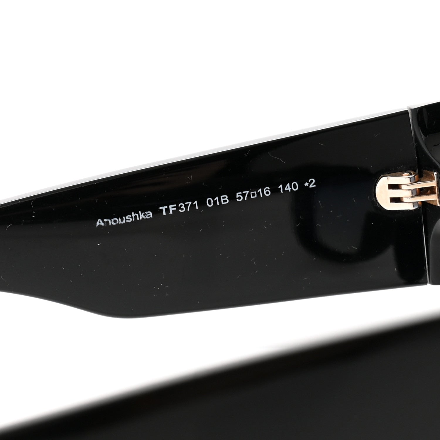 Tom Ford Acetate Anoushka Cat Eye Sunglasses TF371 Black 6 of 7
