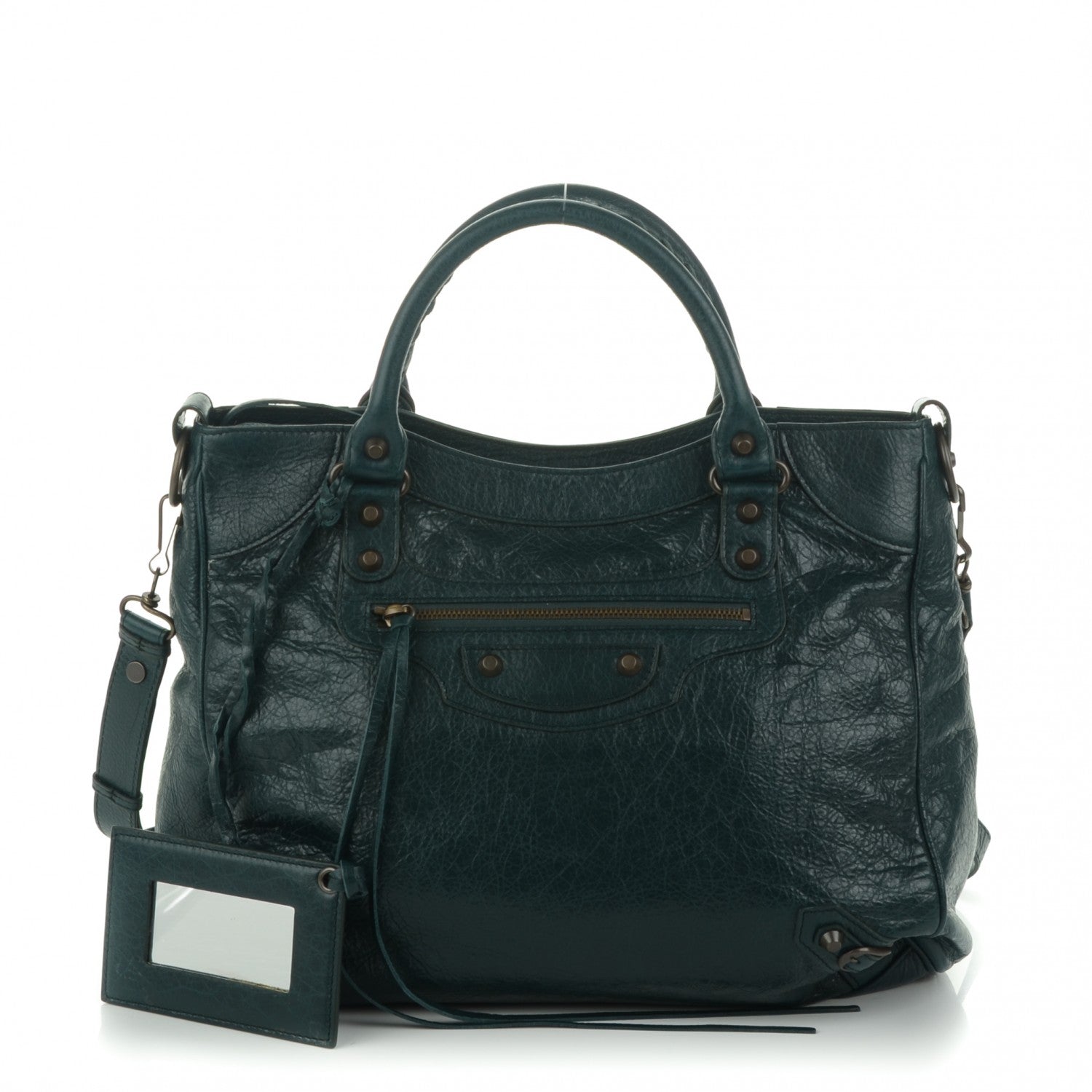 Balenciaga Agneau Classic Hardware Velo Vert Pinede 1 of 7