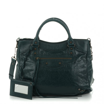 Balenciaga Agneau Classic Hardware Velo Vert Pinede 1 of 7