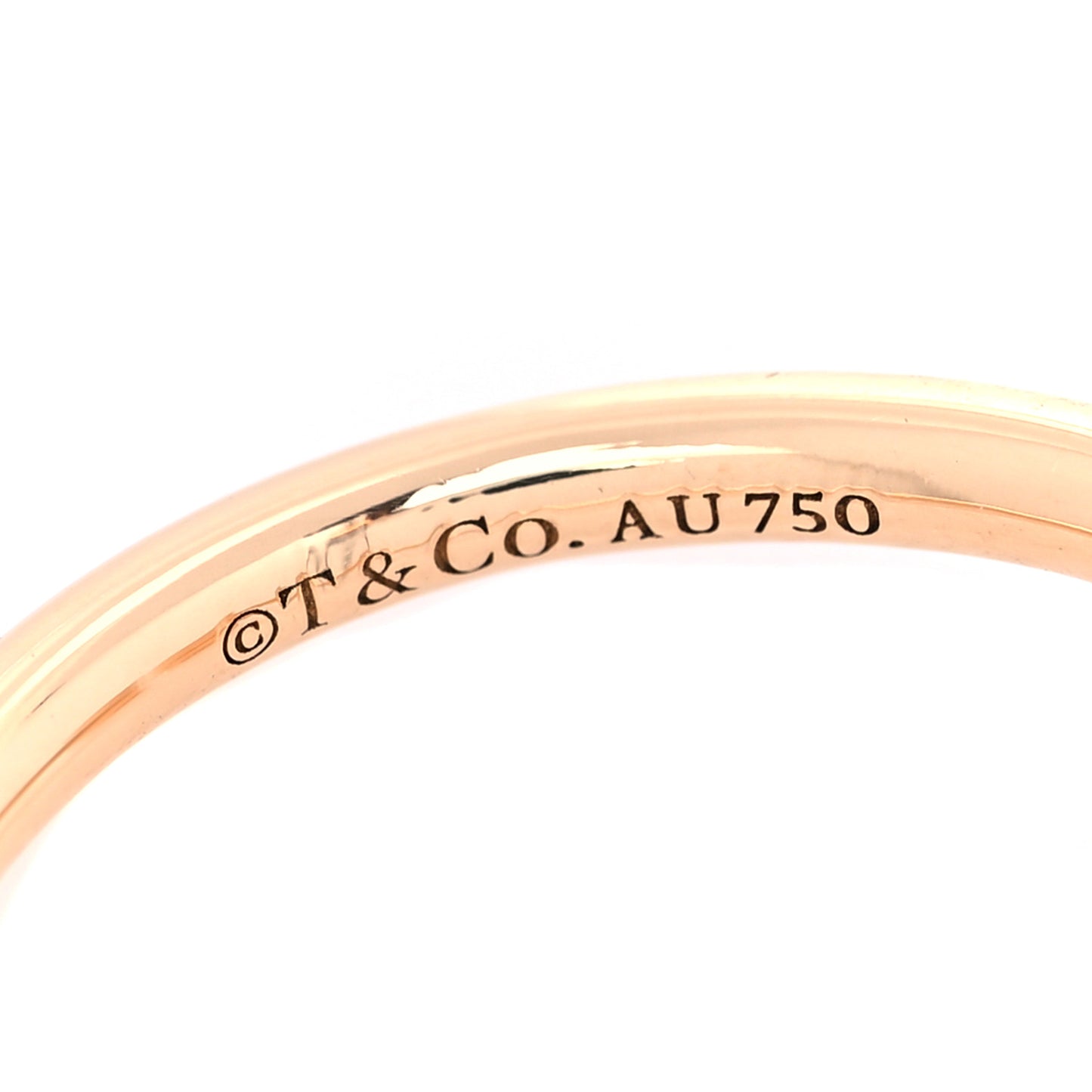 18K Rose Gold T Wire Ring 51 5.75
