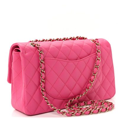 Chanel Caviar Quilted Medium Double Flap Dark Pink 3 of 11