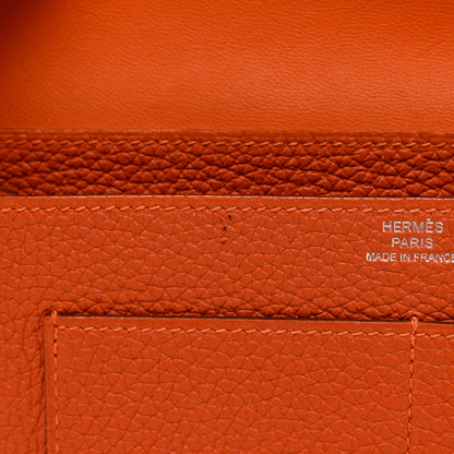 Hermes Togo Dogon Duo Wallet Orange 7 of 9
