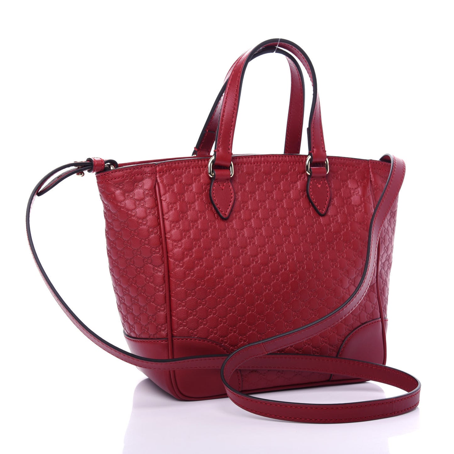 Microguccissima Small Bree Tote Red