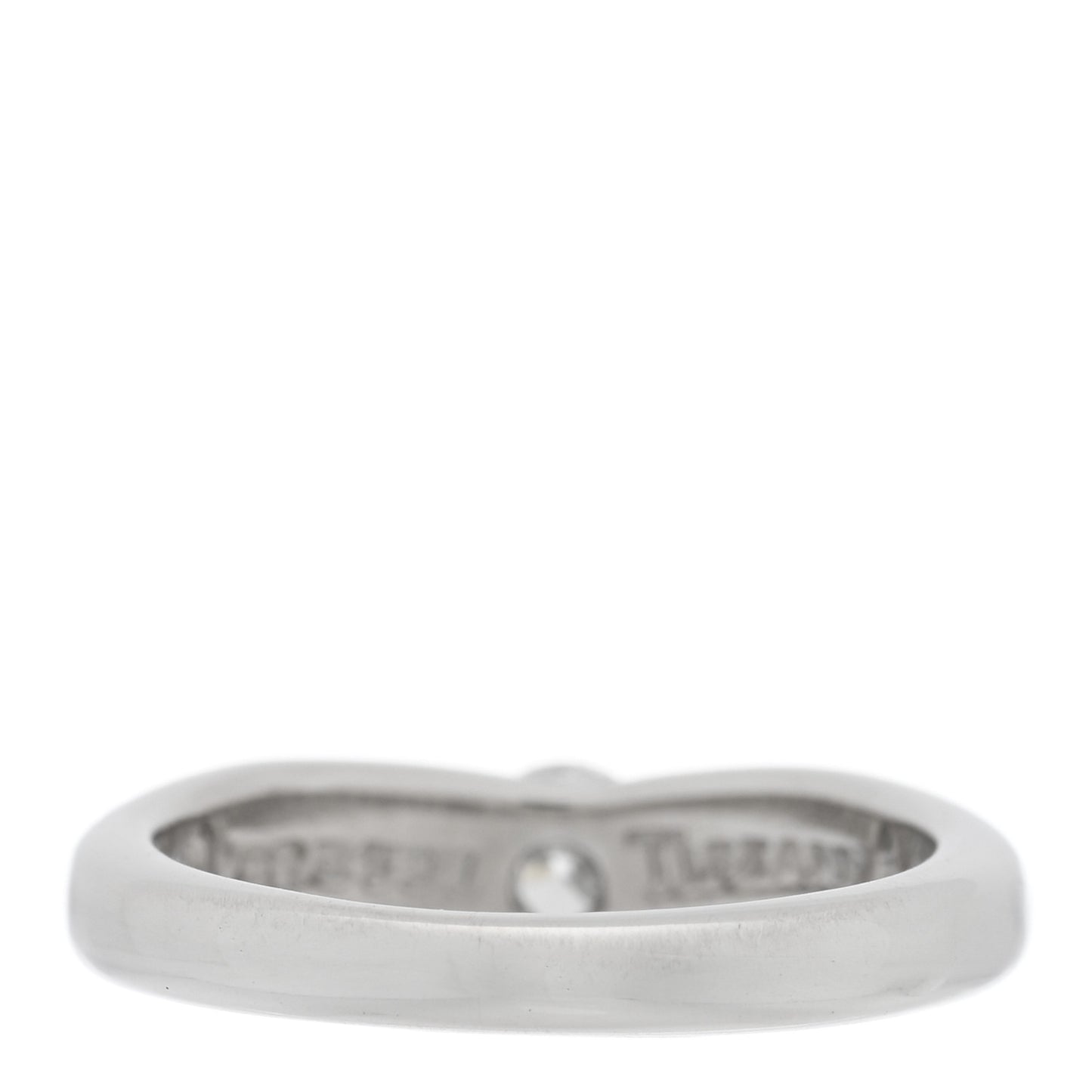 Platinum Diamond Elsa Peretti Curved Band Ring 48 4.5