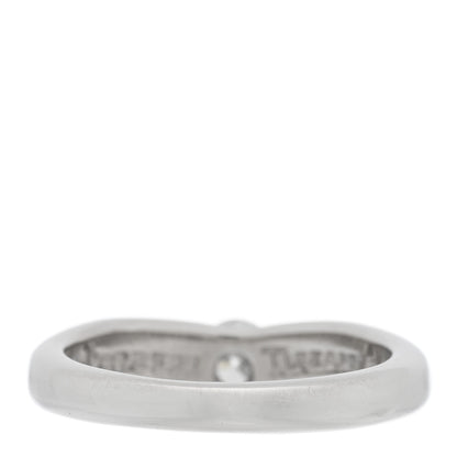 Tiffany Platinum Diamond Elsa Peretti Curved Band Ring 48 4.5 3 of 5