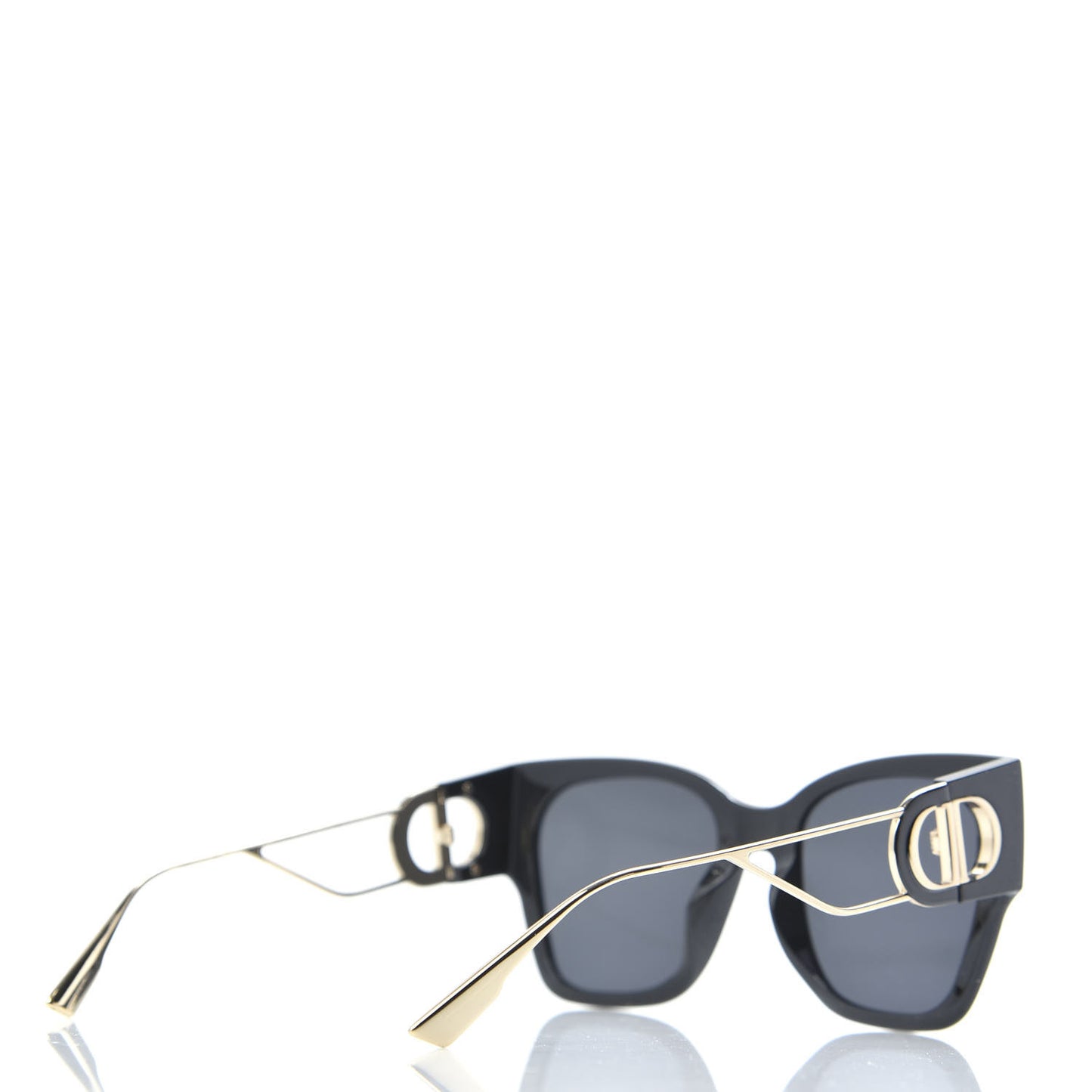 Rectangular 30 Montaigne 1 Sunglasses Black