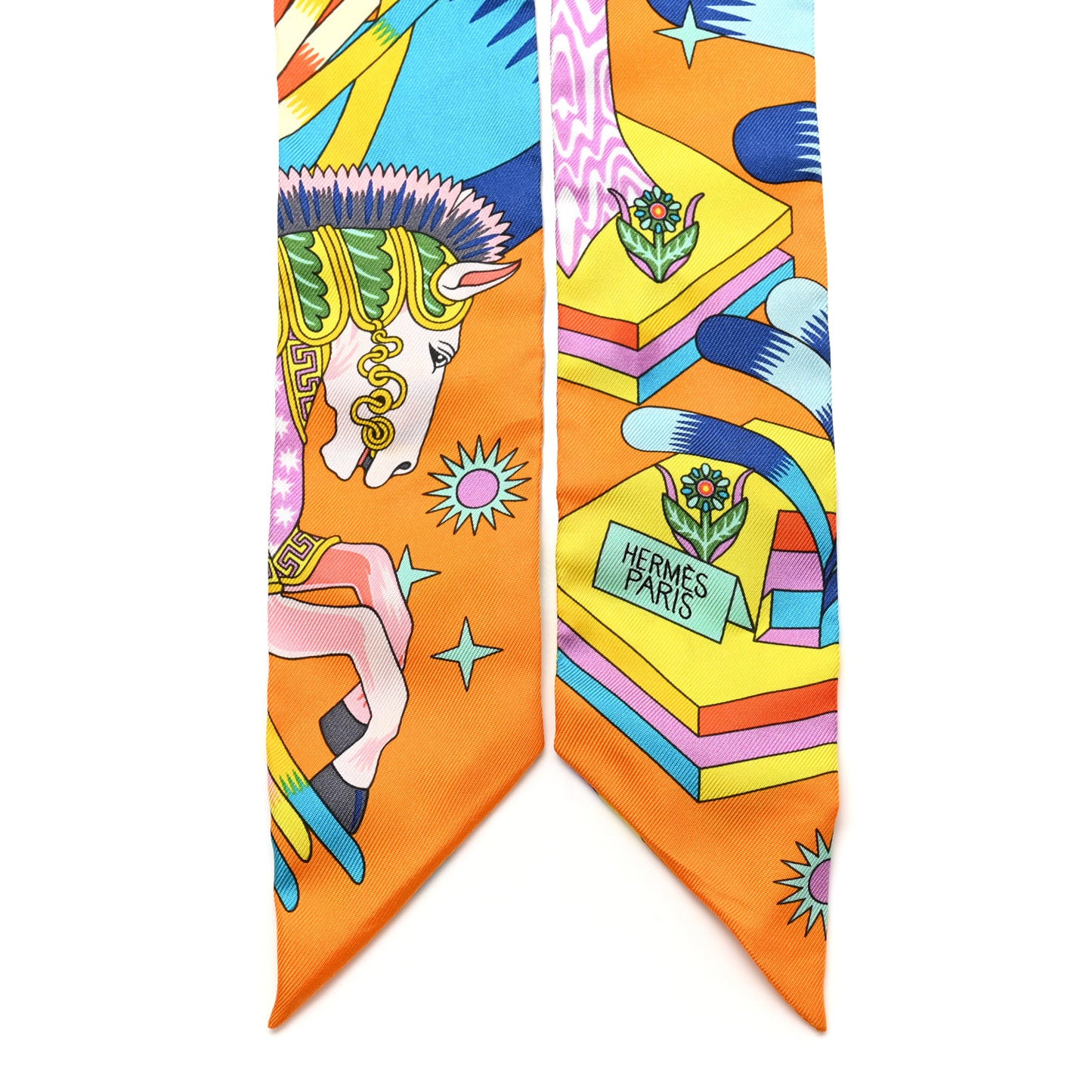 Silk La Source de Pegase Twilly Orange Vif Jaune Vif
