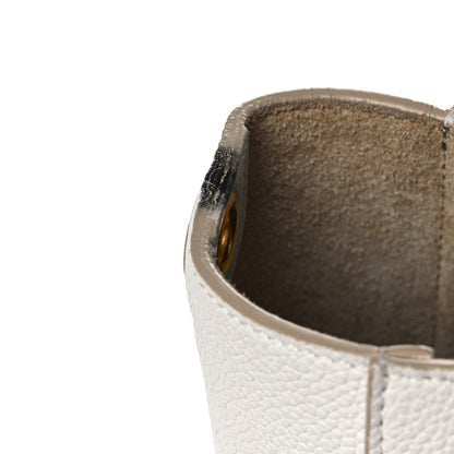 Celine Soft Grained Calfskin Small Sangle Bucket Bag White 9 of 10