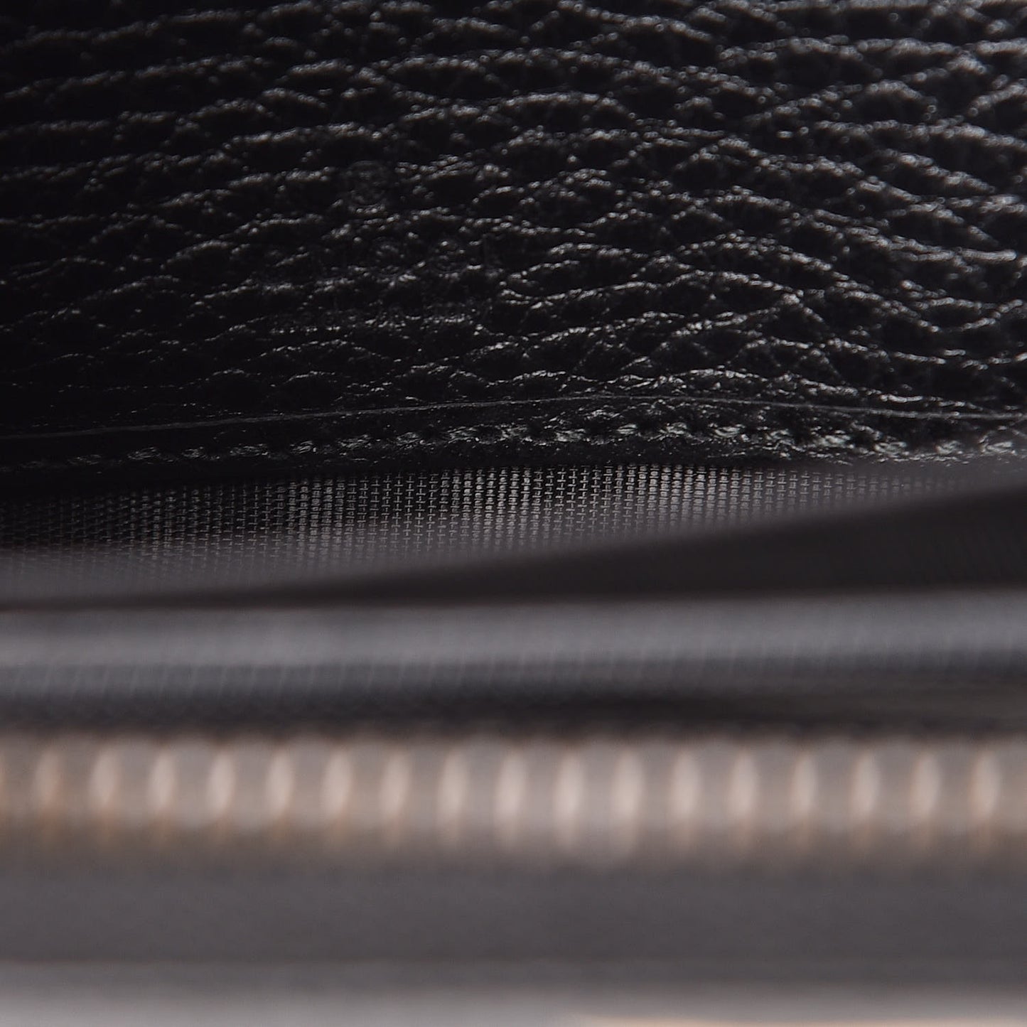 Calfskin Butterfly Zip Around Wallet Black