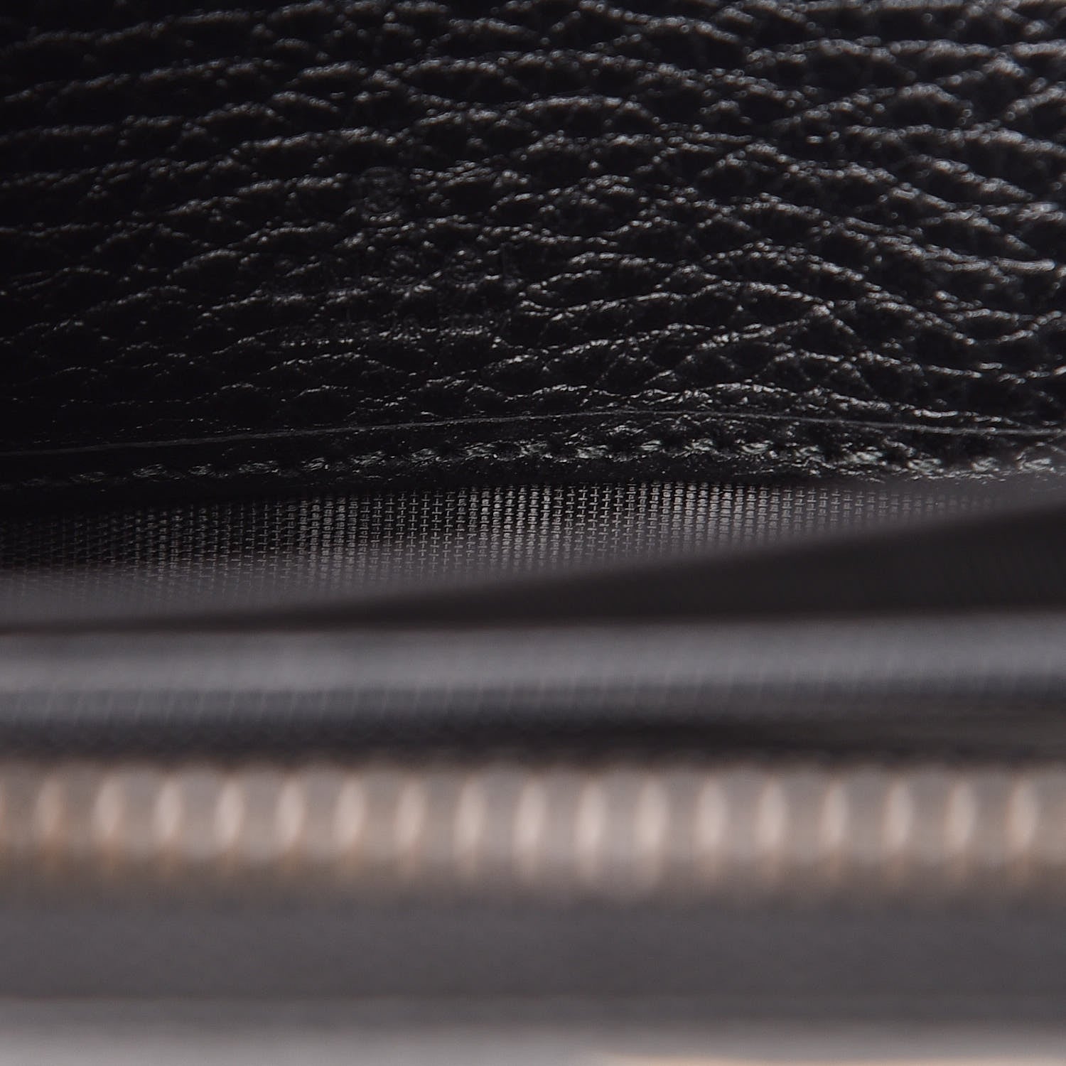 Gucci Calfskin Butterfly Zip Around Wallet Black 6 of 9