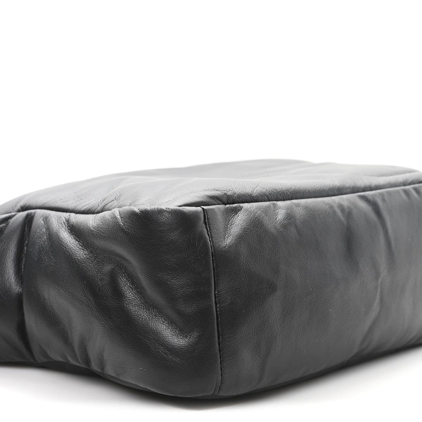 Lambskin Small Ryan Puffer Bag Black
