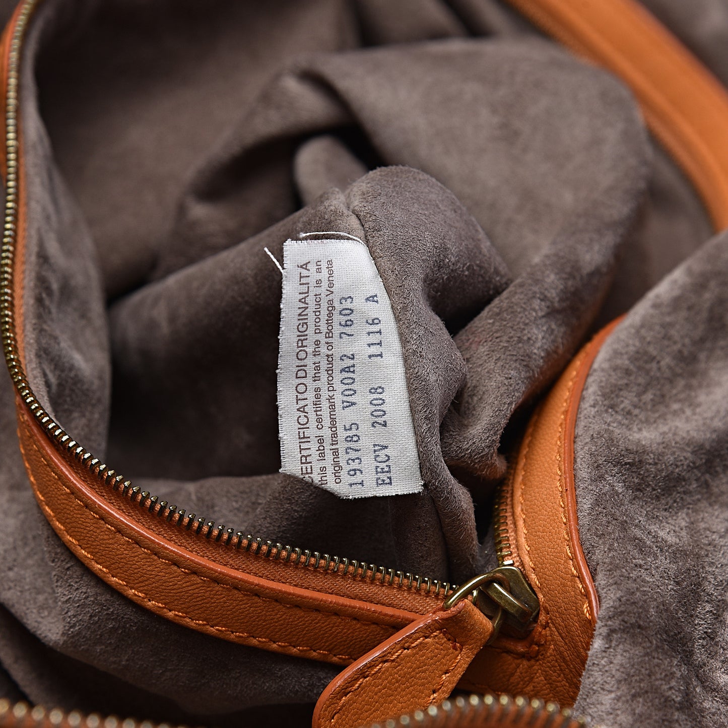 Nappa Intrecciato Maxi Convertible Tote Saffron
