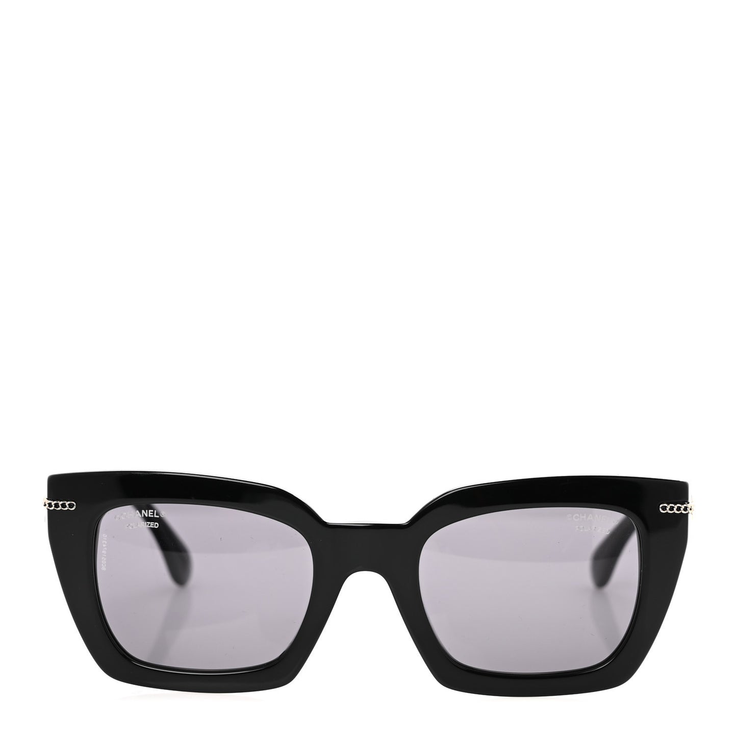 Acetate Polarized CC Butterfly Sunglasses 5509-A Black