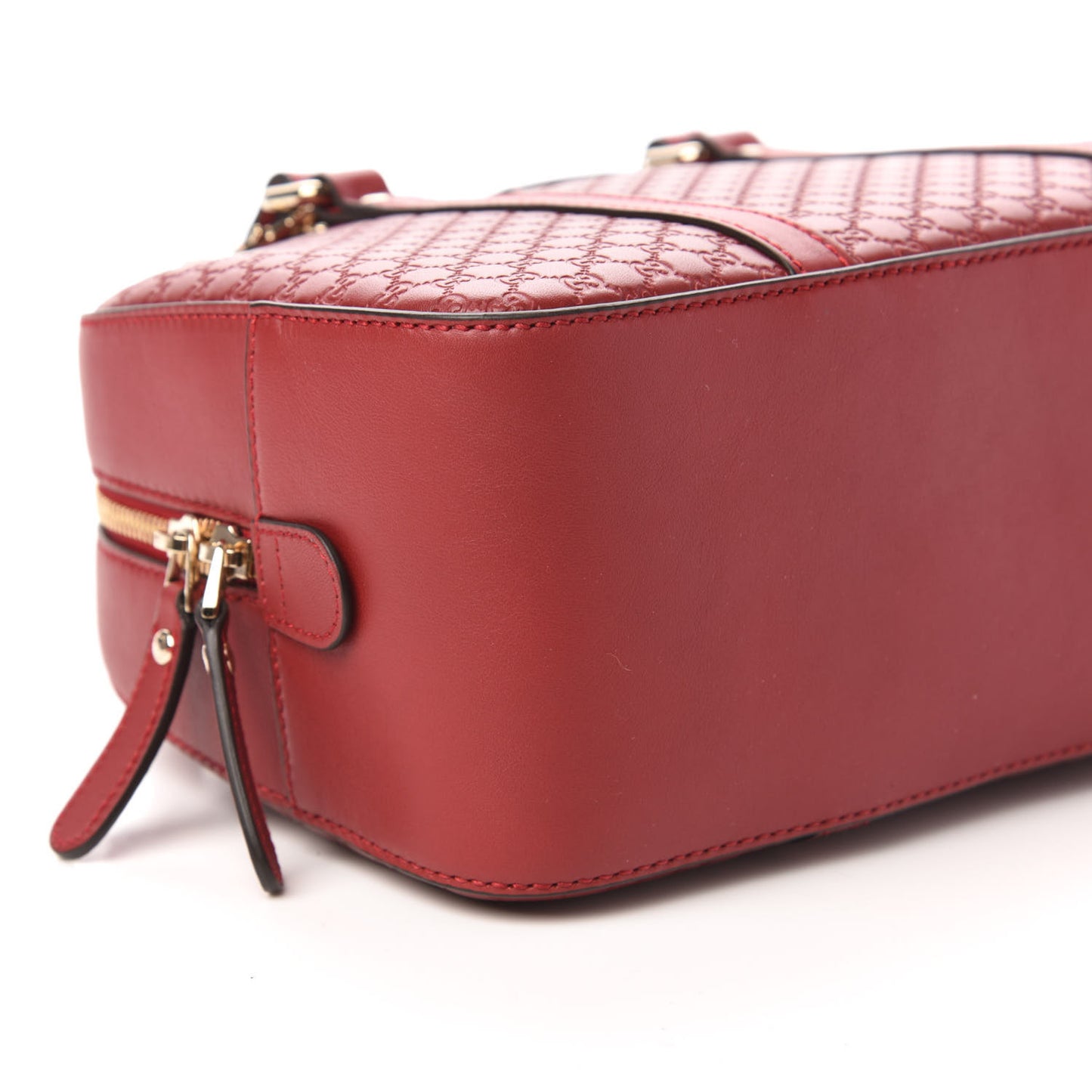 Soft Microguccissima Medium Crossbody Bag Rosso
