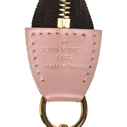 Louis Vuitton Damier Ebene 2020 Christmas Animation Big Wheel Mini Pochette Accessories Rose Ballerine 7 of 9