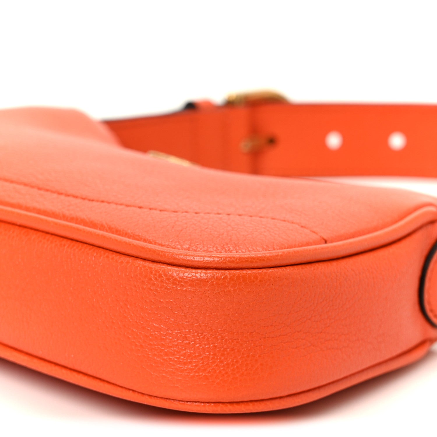 Gucci Goatskin Mini Aphrodite Shoulder Bag Orange 10 of 10