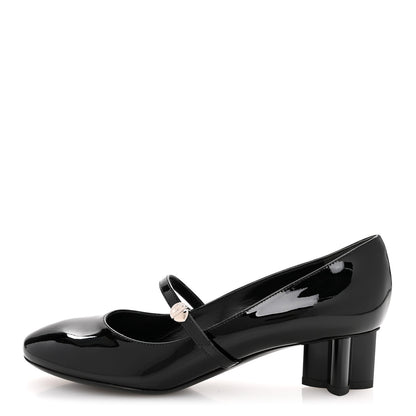 Louis Vuitton Patent Uniformes Silhouette 40mm Pumps 37 Black 1 of 9