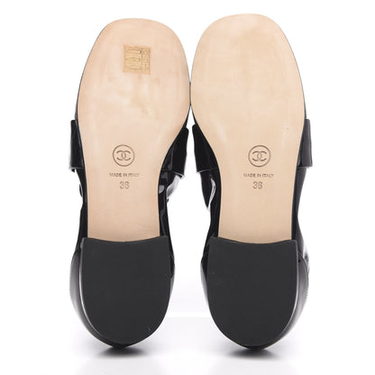 Chanel Patent CC Loafers 36 Black 5 of 9