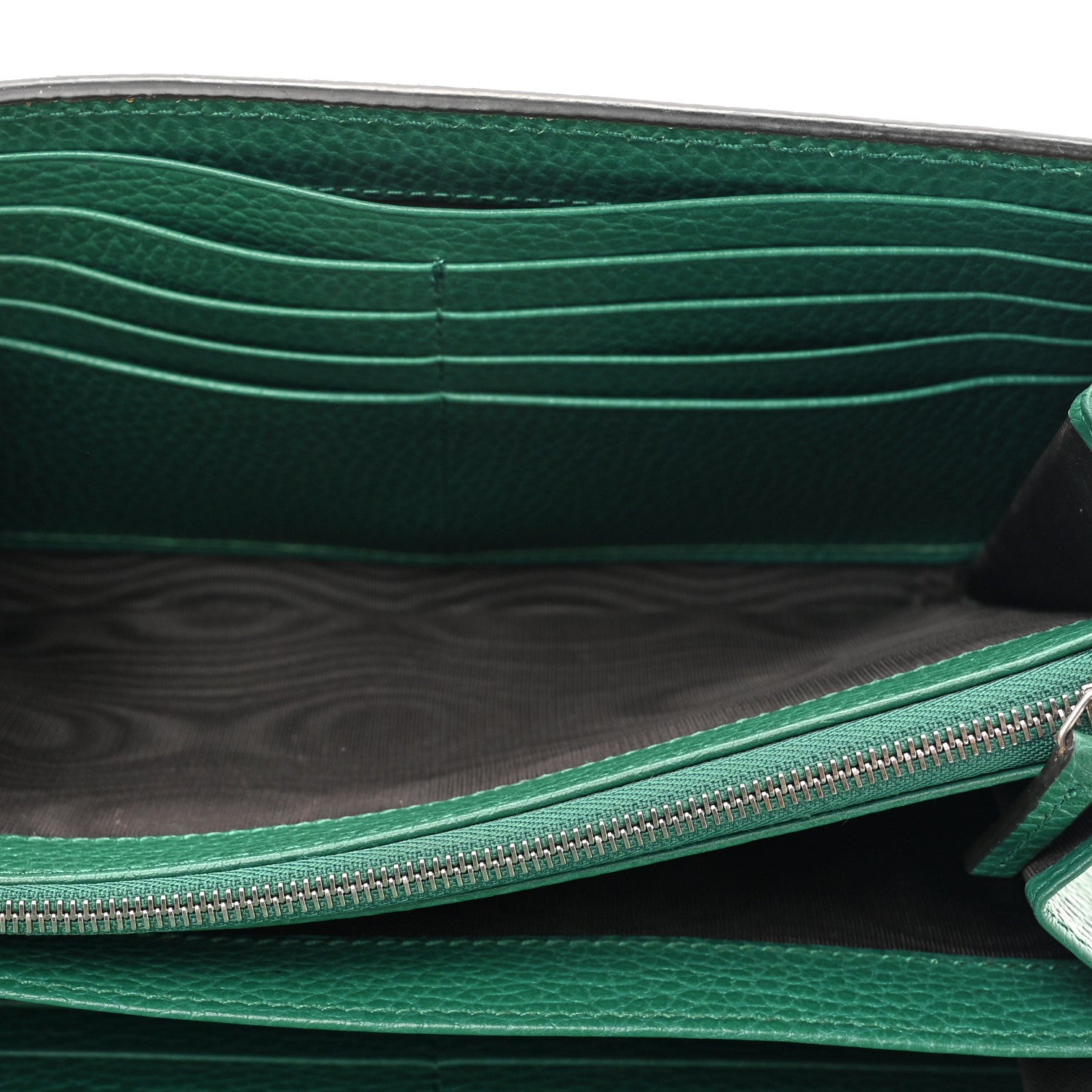 Gucci Calfskin Mini Dionysus Chain Wallet Emerald 6 of 11