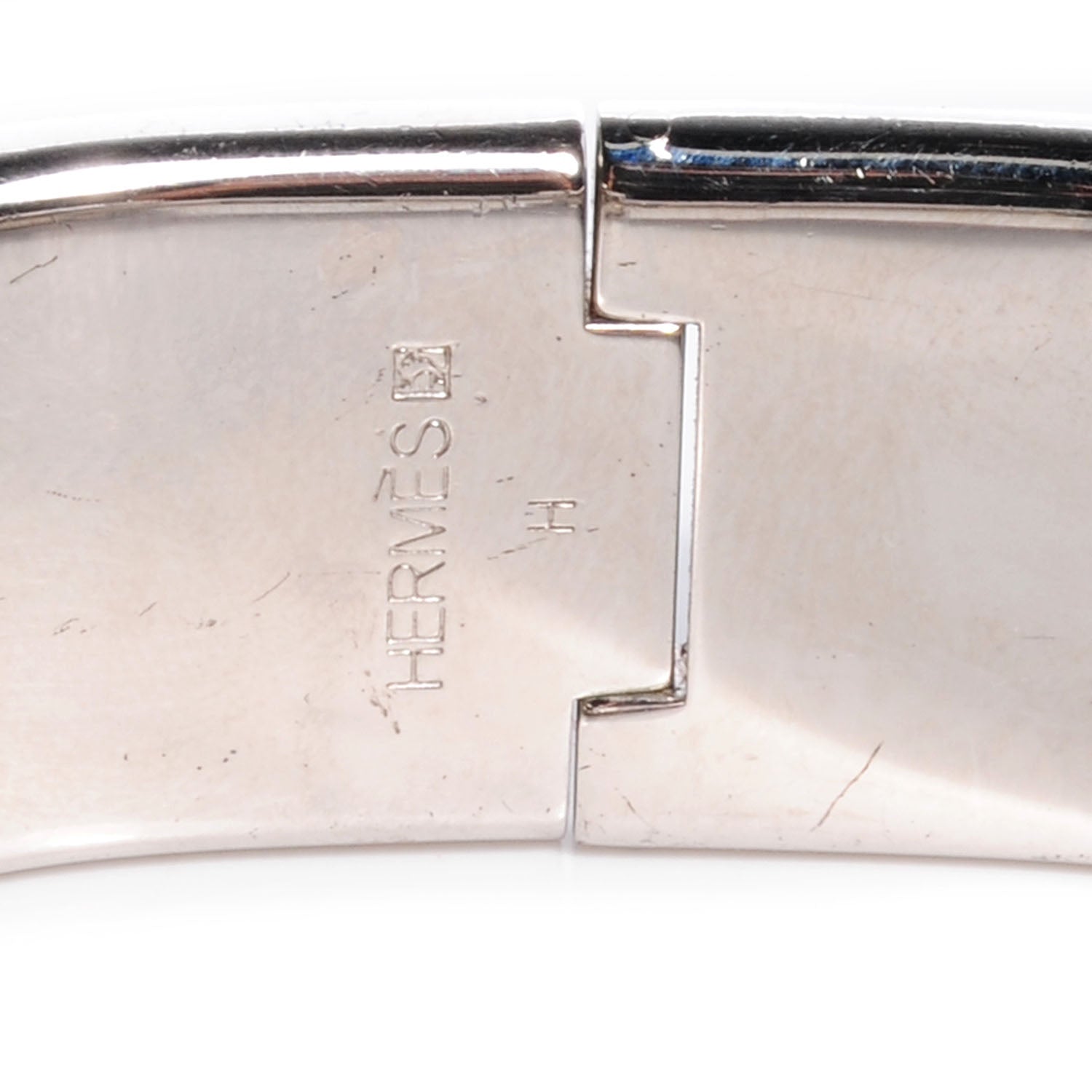 Hermes Enamel Wide Clic Clac H Bracelet PM Mauve 4 of 4