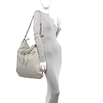 Balenciaga Agneau Classic Hardware Large Square Tote Gris Ciment 2 of 13
