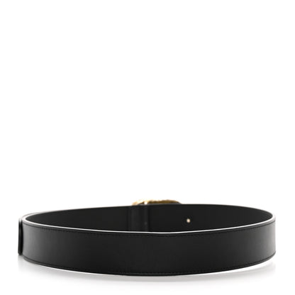 Gucci Moon Calfskin Crystal Tiger Head G Buckle 35mm Belt 85 34 Black 2 of 11