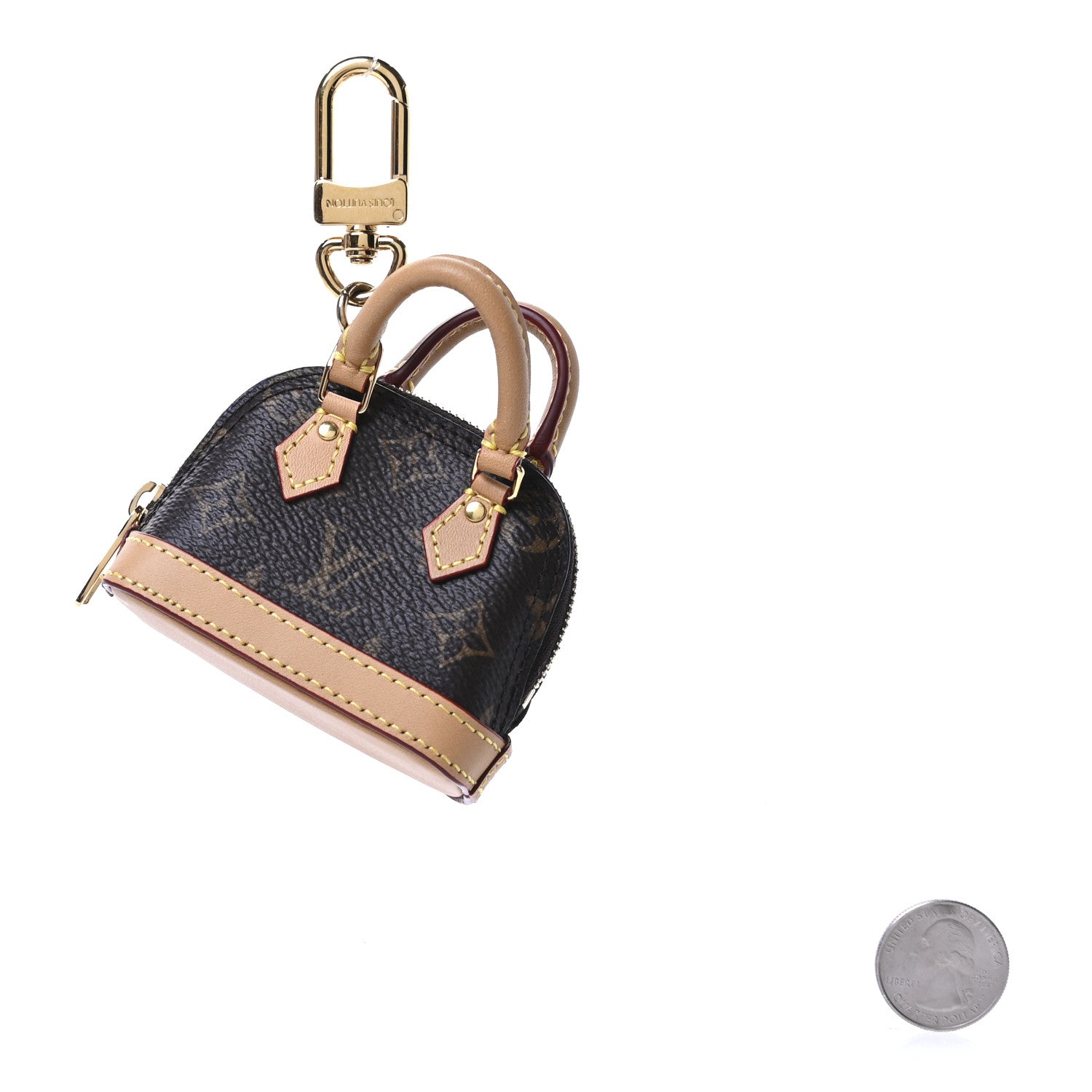 Louis Vuitton Monogram Micro Alma Bag Charm 2 of 4
