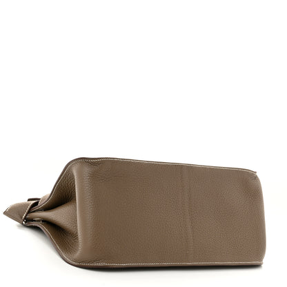 Hermes Taurillon Clemence Jypsiere 34 Etoupe 4 of 12
